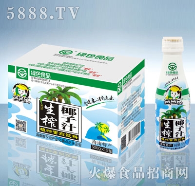 芭芭樂·綠色食品生榨椰子汁500gX15
