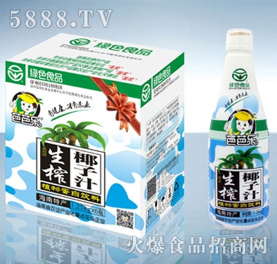 芭芭樂·綠色食品生榨椰子汁1.25kgX6