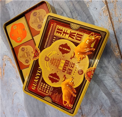 冠云平遙山西特產(chǎn)牛肉鐵盒45gX6盒裝開(kāi)袋即食熟食原味禮盒
