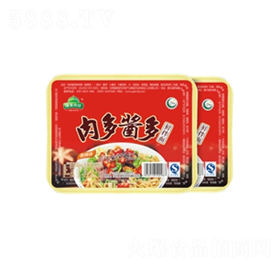 康美山莊肉多醬多鮮拌面香辣味方便速食招商代理