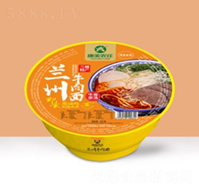 康美山莊蘭州即食牛肉面方便速食招商代理